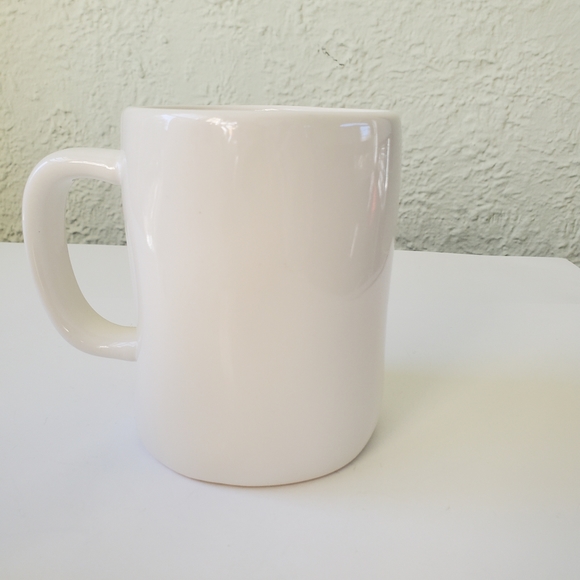 Rae Dunn Christmas By Magenta EGGNOG Black Large Letter LL Farmhouse Ivory Mug - Picture 2 of 4